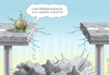 Cartoon: CORONA-WUTAUSBRUCH (small) by marian kamensky tagged curevac,testzentren,corona,impfung,pandemie,booster,omikron,lauterbach,impfpflicht