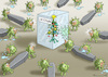 Cartoon: CORONA TRAUERT (small) by marian kamensky tagged coronavirus,epidemie,gesundheit,panik,stillegung,george,floyd,twittertrump,pandemie,weihnachten,santa,klaus