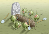 Cartoon: CORONABEGRÄBNIS (small) by marian kamensky tagged coronavirus epidemie gesundheit panik stillegung trump pandemie