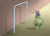 Cartoon: CORONALE VERSCHAUKELUNG (small) by marian kamensky tagged coronavirus,epidemie,gesundheit,panik,stillegung,trump,pandemie