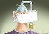 Cartoon: CORONALER STRESS (small) by marian kamensky tagged coronavirus,epidemie,gesundheit,panik,stillegung,trump,pandemie