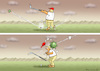 Cartoon: COVID GOLF (small) by marian kamensky tagged coronavirus,epidemie,gesundheit,panik,stillegung,trump,pandemie