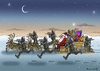 Cartoon: DANGEROUS JOB OF SANTA CLAUS (small) by marian kamensky tagged hollande,trifft,obama,terroranschlag,in,paris