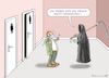 Cartoon: DAS IST KEIN WITZ ! (small) by marian kamensky tagged coronavirus,epidemie,gesundheit,panik,stillegung,george,floyd,twittertrump,pandemie,englische,virusmutation,brexit,weihnachten,santa,klaus