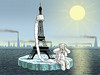 Cartoon: DAS KLIMAPAPIER (small) by marian kamensky tagged obamas,klimaziele,usa,co2,ausstoss,paris,klimagipfel,in