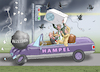 Cartoon: DAUERGELBHAMPEL IN REZESSION (small) by marian kamensky tagged dauergelb,ampel,in,rezession