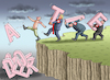 Cartoon: DEMOKRATIEABBAU (small) by marian kamensky tagged demokratieabbau