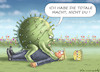 Cartoon: DER ALLOHNMÄCHTIGE TRUMP (small) by marian kamensky tagged coronavirus,epidemie,gesundheit,panik,stillegung,trump,pandemie