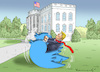 Cartoon: DER GLÜCKLICHSTE PRÄSIDENT ALLER (small) by marian kamensky tagged obama,trump,präsidentenwahlen,usa,baba,vanga,republikaner,inauguration,demokraten,wikileaks,faschismus