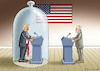 Cartoon: DER NÄCHSTE TV-DUELL (small) by marian kamensky tagged us,wahlen,joe,biden,trump,corona,bob,woodward