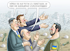 Cartoon: DER WAHRE GRUND DER REISE (small) by marian kamensky tagged putins,bescherung,ukraine,provokation,swift,nato,osterweiterung,le,pen,macron,stichwahl