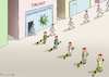 Cartoon: DESINFEKTIONSEXPERTE TRUMP (small) by marian kamensky tagged coronavirus,epidemie,gesundheit,panik,stillegung,trump,pandemie