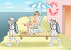 Cartoon: DEUTSCH-URLAUB AUF MALLORCA (small) by marian kamensky tagged coronavirus,epidemie,gesundheit,panik,stillegung,george,floyd,twittertrump,pandemie