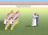 Cartoon: DEUTSCHE MANNSCHAFT PROTESTIERT (small) by marian kamensky tagged kein,bier,in,katar,fifa,world,cup,2022,one,love,binde