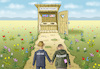 Cartoon: DEUTSCHER FRÜHLING (small) by marian kamensky tagged chemnitz,lynchjustiz,rchtsradikale,proteste,sachsen