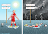 Cartoon: DEUTSCHLAND-DÄNENMARK (small) by marian kamensky tagged deutschland,gegen,dänenmark,fussball,em,dortmund