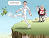 Cartoon: DIE PANDEMIE IST ZU ENDE! (small) by marian kamensky tagged die,pandemie,ist,zu,ende
