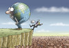 Cartoon: DIE WELT LIEBT TRUMP (small) by marian kamensky tagged obama,trump,präsidentenwahlen,usa,baba,vanga,republikaner,demokraten,faschismus