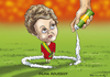 Cartoon: DILMA ROUSSEFF (small) by marian kamensky tagged dilma,rousseff