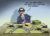 Cartoon: Dobrindt haut die Maut (small) by marian kamensky tagged maut,csu,cdu,dobrindt,für,ausländer