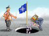 Cartoon: DOMINATOR TRUMP (small) by marian kamensky tagged ukraine,hilfe,republikaner,trump,biden,seleskyj,nato,scholz