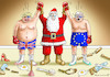 Cartoon: EILIGER HEILIGER BREXIT-ABEND (small) by marian kamensky tagged coronavirus,epidemie,gesundheit,panik,stillegung,george,floyd,twittertrump,pandemie,weihnachten,santa,klaus