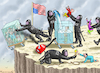Cartoon: Eiszeit (small) by marian kamensky tagged musk,trump,zuckerberg,bezos,felon,and,elon,in,panama,zölle,diktator,selenskyj,putin,ukraine,usa,china,handelskrieg