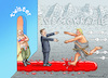 Cartoon: ELONS BLUTTEPICH FÜR TRUMP (small) by marian kamensky tagged putins,bescherung,ukraine,provokation,swift,nato,osterweiterung