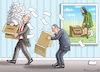 Cartoon: ENDEGELÄNDE! (small) by marian kamensky tagged tv,triell,laschet,baerbock,scholz,merkel,laschets,zukunftsteam