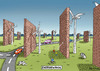 Cartoon: ENERGIEWÄNDE (small) by marian kamensky tagged energiewende,windkraft,kohlekraftwerke,klimawandel