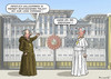 Cartoon: ERDOGANS ERSTER GAST (small) by marian kamensky tagged erdogans,erster,gast,präsidentenpalast,türkein,papstbesuch