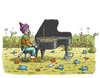 Cartoon: Erdogans Piano (small) by marian kamensky tagged erdogan,türkei,unruhen,diktatur,twitter,gewalt,facebook,piano,gezi,park