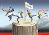 Cartoon: ETAPPENSIEG DER DEMOKRATIE (small) by marian kamensky tagged midterms,usa,cherson,putin,selenskyj