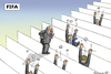 Cartoon: F I F A (small) by marian kamensky tagged sepp,blatter,korruption