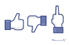 Cartoon: Facebookfingerunartigkeiten (small) by marian kamensky tagged facebook,mark,zuckerberg