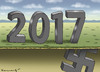 Cartoon: FASCHOJAHR 2017 (small) by marian kamensky tagged obama,trump,präsidentenwahlen,usa,baba,vanga,republikaner,demokraten,wikileaks,faschismus