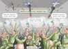 Cartoon: FEIERNDE RUSSEN IN MAKIJIWKA (small) by marian kamensky tagged feiernde,russen,in,makijiwka