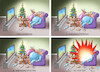 Cartoon: FEUERTAGE (small) by marian kamensky tagged faschistischer,weihnachtsterror,putin,ukraine,energieterror