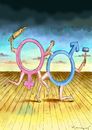 Cartoon: Fight Male - Female (small) by marian kamensky tagged male,female