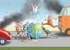 Cartoon: FLACHMACHUNG DER ERDE (small) by marian kamensky tagged klimakleber,in,berlin,last,generation