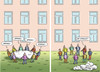 Cartoon: FLÜCHTLINGSSUIZID IN SCHMÖLLN (small) by marian kamensky tagged flüchtlingssuizid,in,schmölln