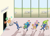 Cartoon: FLUGBEGLEITER (small) by marian kamensky tagged lufthansa,streik,flugbegleiter