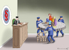 Cartoon: FLUGHAFENKLEBER VOR DEM GERICHT (small) by marian kamensky tagged flughafenkleber,vor,dem,gericht