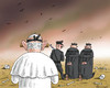 Cartoon: Francisko am Ende der Welt (small) by marian kamensky tagged papstrücktritt,benedikt,vatikan,katholische,kirche,konklave,papstwahl,fransiskus,der,erste,kollaboration