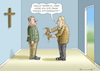 Cartoon: FREUND UND HELFER GAULAND (small) by marian kamensky tagged söder,puscht,gegen,seehofer,csu,bayern,gauland,kreuze