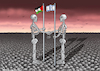 Cartoon: FRIEDEN (small) by marian kamensky tagged hamas,greift,israel,an