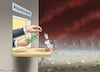 Cartoon: FRIEDENSTAUBE IN NOT (small) by marian kamensky tagged friedenstaube,in,not