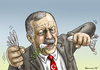 Cartoon: Friedenstaube von Ankara (small) by marian kamensky tagged erdogan,is,kurden,syrien,terror,irak,ankara