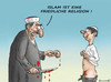 Cartoon: Friedlicher Islam (small) by marian kamensky tagged erdogan,lachverbot,türkei,islam,frauenrechte