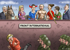 Cartoon: FRONT INTERNATIONAL (small) by marian kamensky tagged eu,flüchtlinge,asyl,politik,willkommenskultur,terrorismus,heidenau,horst,seehofer,bayern